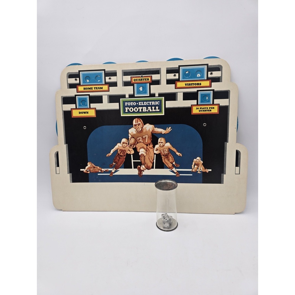 Vintage 1956 Cadaco Foto Electric Football Scoreboard & Dice Replacement